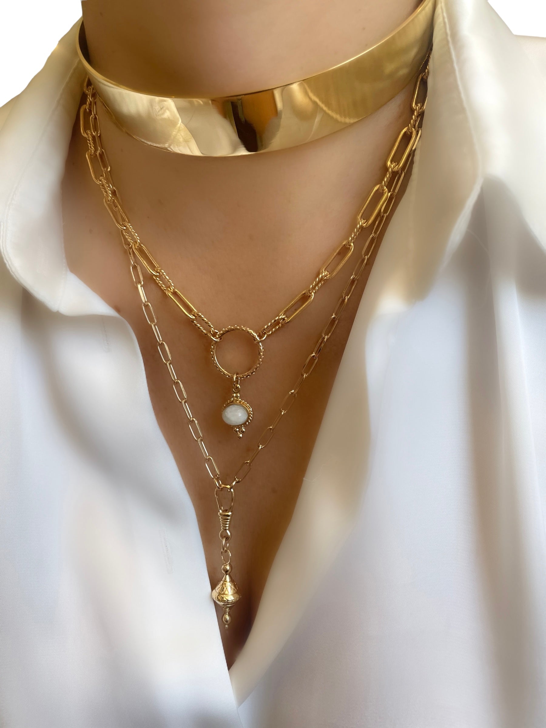 Le Marshand®  -  Joyería en plata 925, chapado en Oro 24K - Collar Gran Choker - Diseños propios - Brazaletes, pulseras, collares y pendientes - Joyería online - Mallorca