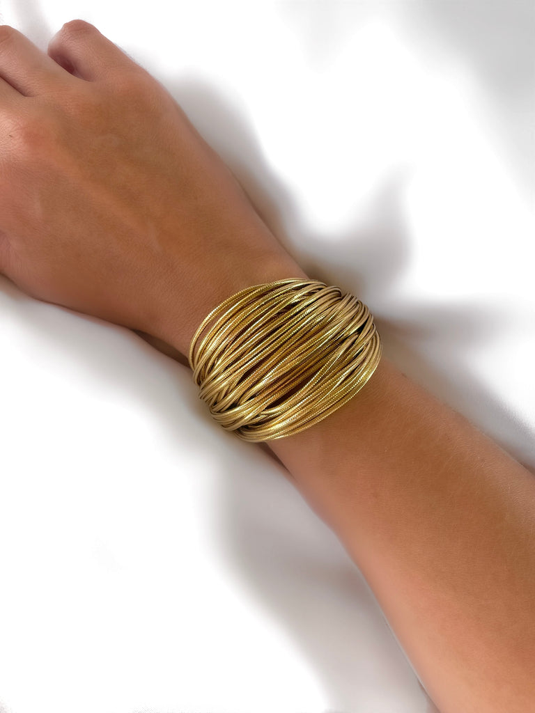 Le Marshand®  -  Joyería en plata 925, chapado en Oro 24K - Brazalete Dinastía - Diseños propios - Brazaletes, pulseras, collares y pendientes - Joyería online - Mallorca