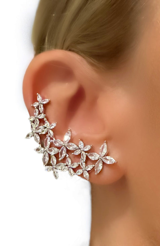 Le Marshand®  -  Joyería en plata 925, chapado en Oro 24K - Pendientes Climber Primavera (Plata) - Diseños propios - Brazaletes, pulseras, collares y pendientes - Joyería online - Mallorca
