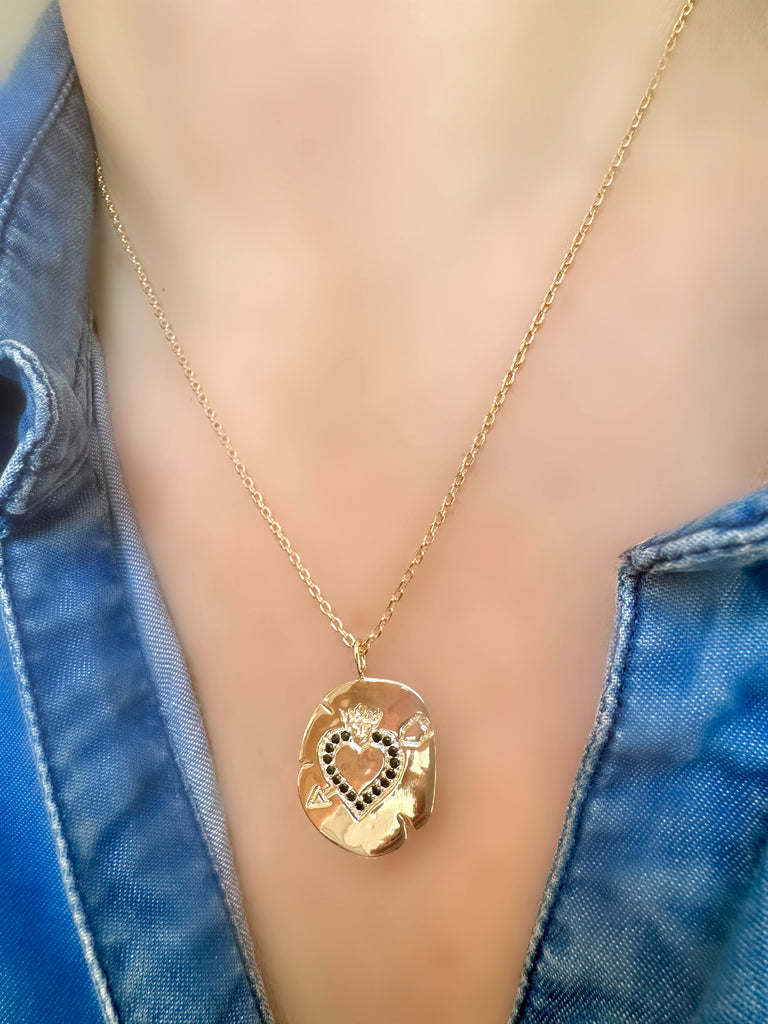 Le Marshand®  -  Joyería en plata 925, chapado en Oro 24K - Collar King Heart - Diseños propios - Brazaletes, pulseras, collares y pendientes - Joyería online - Mallorca
