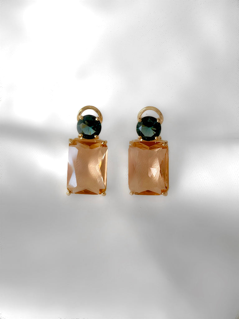 Le Marshand®  -  Joyería en plata 925, chapado en Oro 24K - Pendientes Candy Azul y Rosa pálido - Diseños propios - Brazaletes, pulseras, collares y pendientes - Joyería online - Mallorca