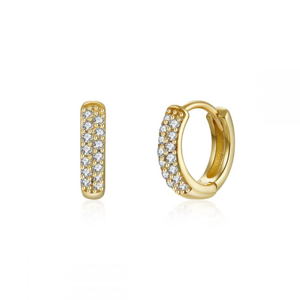 Le Marshand®  -  Joyería en plata 925, chapado en Oro 24K - Arito Round Blanco - Diseños propios - Brazaletes, pulseras, collares y pendientes - Joyería online - Mallorca