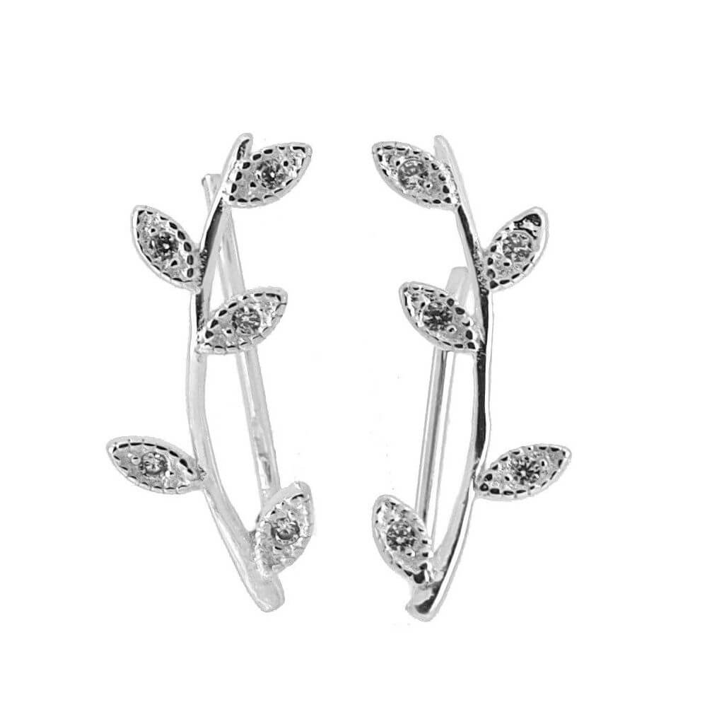 Le Marshand®  -  Joyería en plata 925, chapado en Oro 24K - Climbers Rama Olivo (Plata) - Diseños propios - Brazaletes, pulseras, collares y pendientes - Joyería online - Mallorca