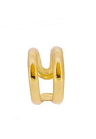 Le Marshand®  -  Joyería en plata 925, chapado en Oro 24K - Cuff Liso Simply Doble - Diseños propios - Brazaletes, pulseras, collares y pendientes - Joyería online - Mallorca