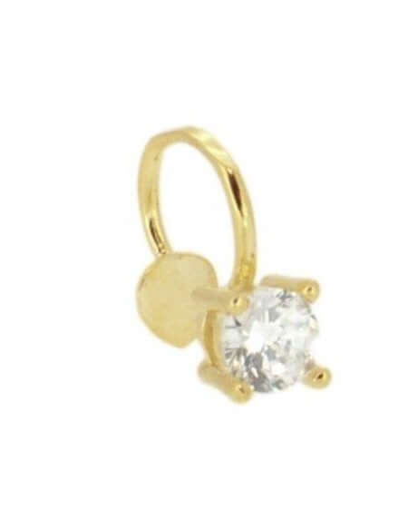 Le Marshand®  -  Joyería en plata 925, chapado en Oro 24K - Cuff Circonitas solitario (Oro) - Diseños propios - Brazaletes, pulseras, collares y pendientes - Joyería online - Mallorca