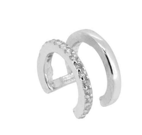 Le Marshand®  -  Joyería en plata 925, chapado en Oro 24K - Cuff circonitas doble - Diseños propios - Brazaletes, pulseras, collares y pendientes - Joyería online - Mallorca