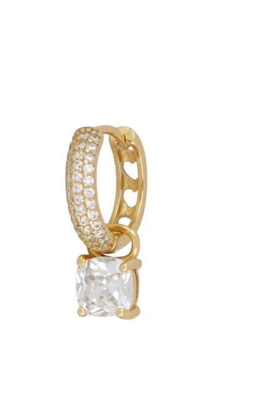Le Marshand®  -  Joyería en plata 925, chapado en Oro 24K - Arito Lux Gran Solitario - Diseños propios - Brazaletes, pulseras, collares y pendientes - Joyería online - Mallorca