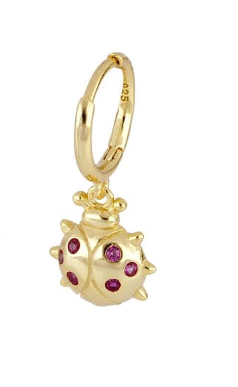 Le Marshand®  -  Joyería en plata 925, chapado en Oro 24K - Arito Mariquita - Diseños propios - Brazaletes, pulseras, collares y pendientes - Joyería online - Mallorca