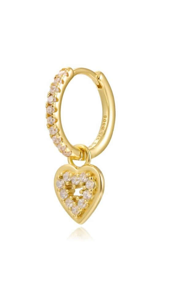 Le Marshand®  -  Joyería en plata 925, chapado en Oro 24K - Arito Corazón Hueco - Diseños propios - Brazaletes, pulseras, collares y pendientes - Joyería online - Mallorca