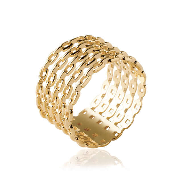 Le Marshand®  -  Joyería en plata 925, chapado en Oro 24K - Anillo Garnier Oro (RBJ) - Diseños propios - Brazaletes, pulseras, collares y pendientes - Joyería online - Mallorca