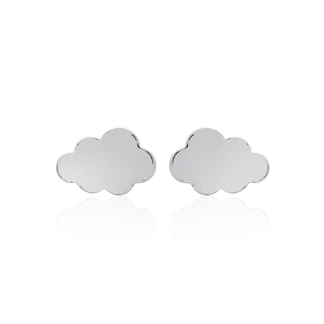 Le Marshand®  -  Joyería en plata 925, chapado en Oro 24K - Pendientes Nube (Plata) - Diseños propios - Brazaletes, pulseras, collares y pendientes - Joyería online - Mallorca